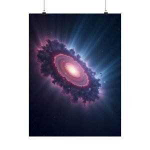 Deep Space Nebula Poster — Galaxy Wall Art for Gaming Room