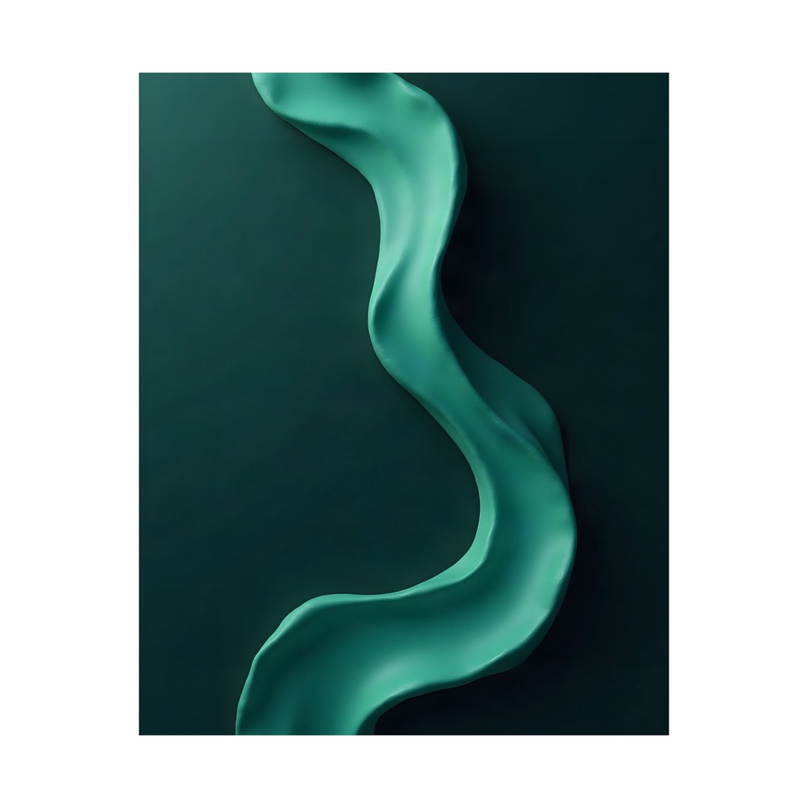 Emerald Flow Poster — Abstract Green Wall Art Print - Image 6