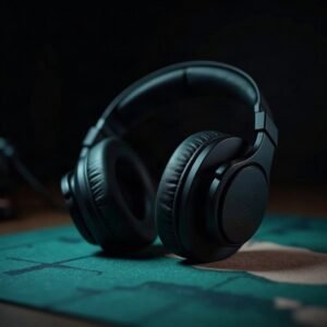 Illustrative product photography: headset