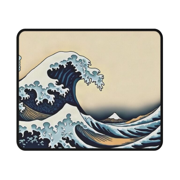 Great Wave Mouse Pad — Japanese Art Non-Slip Gaming Pad