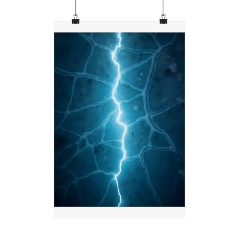Glacier Break Wall Art Print – Aerial Blue Ice Abstract