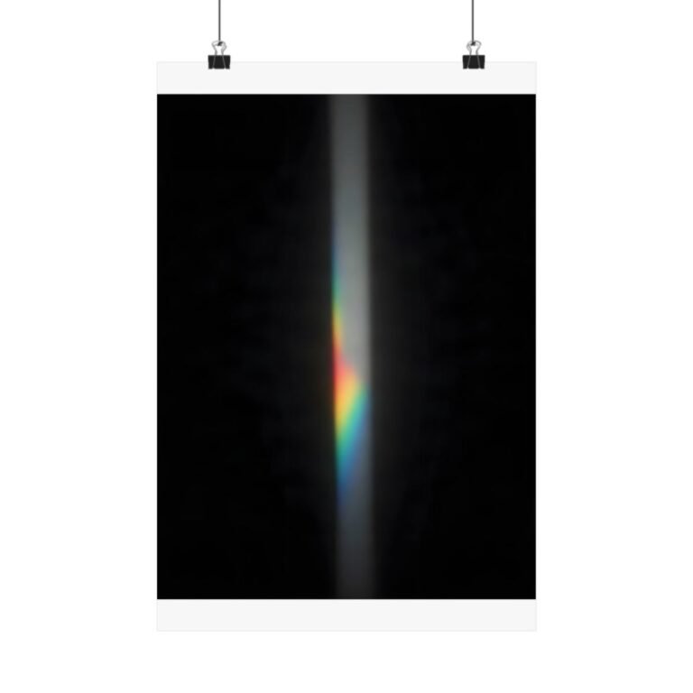 Prism Split Wall Art – Sharp Geometric Spectrum Print